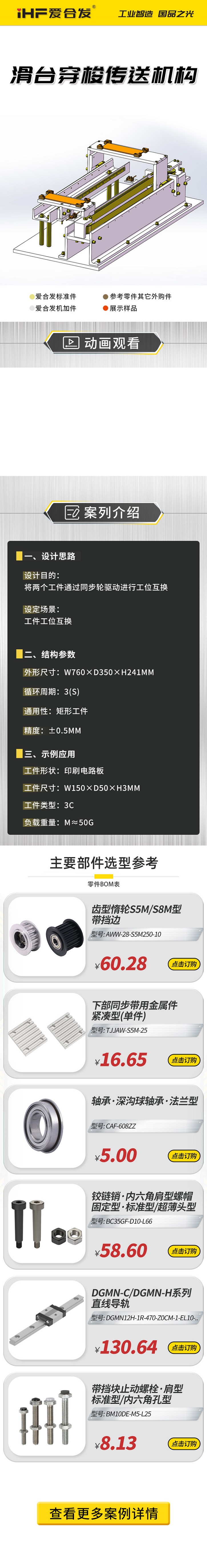 案例剖析：愛合發(fā)滑臺穿梭傳動機構！
